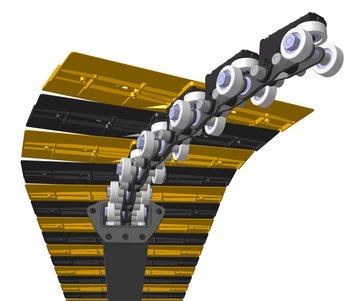 Plate chain conveyor now even more  robust and easy to install